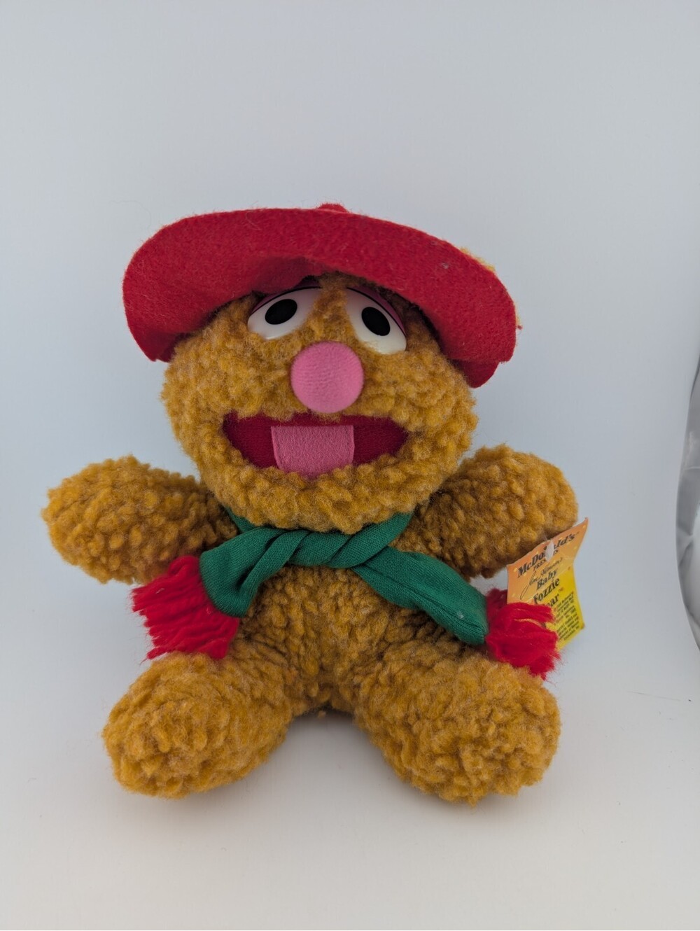 Vintage Baby Fozzie Bear 1988 McDonald's Jim Henson Muppet Babies 7" With Tag
